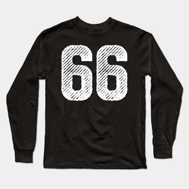 Sixty Six 66 Long Sleeve T-Shirt by colorsplash